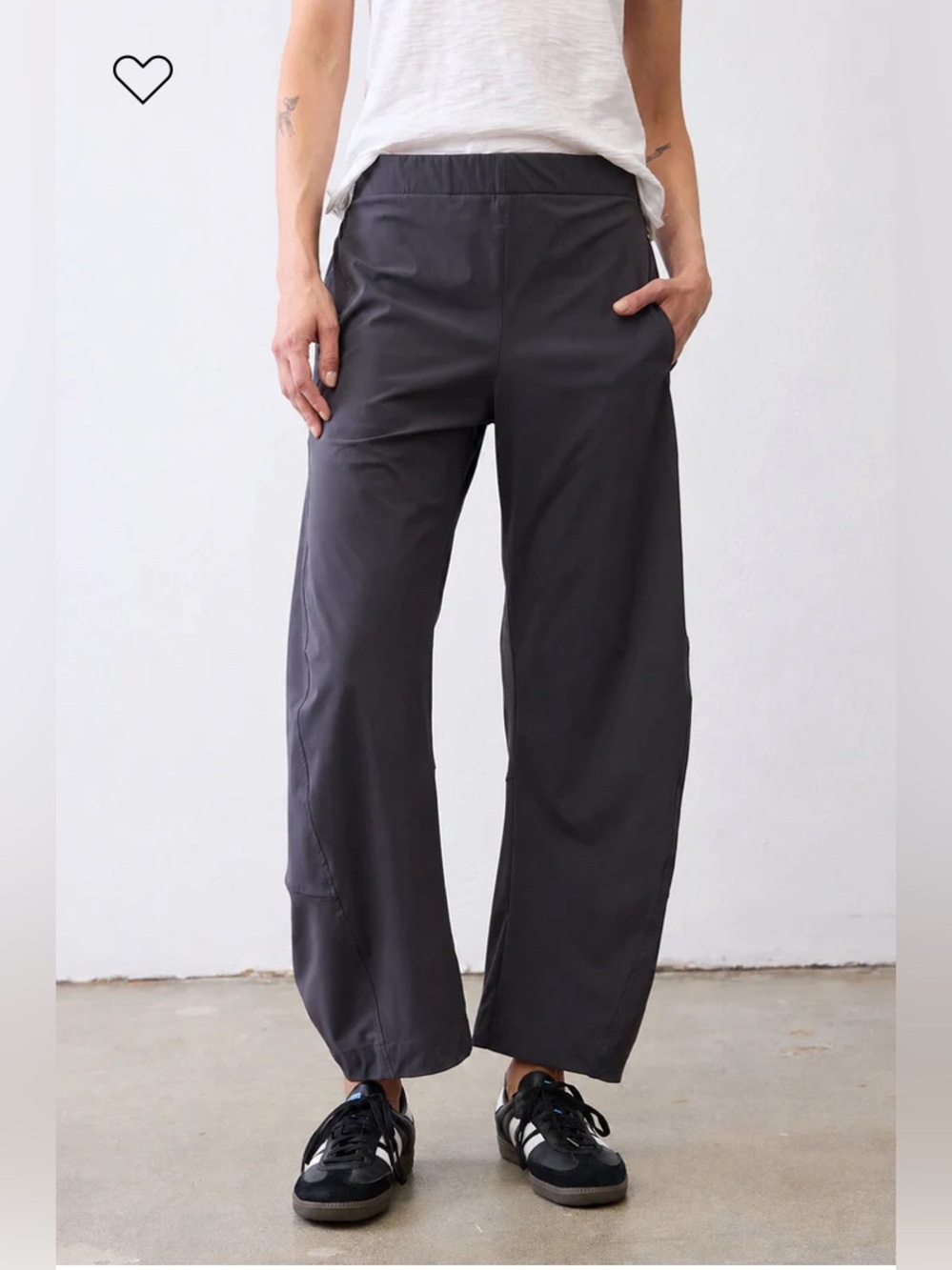 Ruti On the Loose Work Pants Graphite Sz 4 Barrel Travel Tech Casual Athleisure
